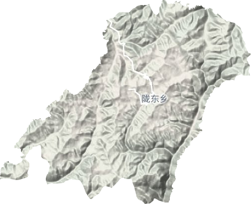 陇东乡地形图