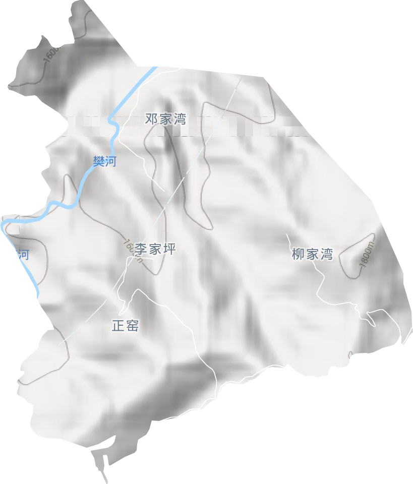 清水县科技养殖示范园区地形图