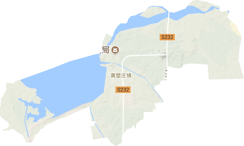 黄壁庄镇地形图
