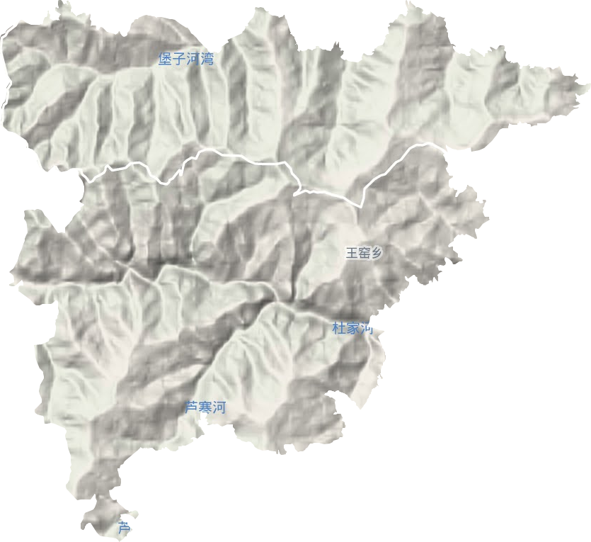 王窑乡地形图