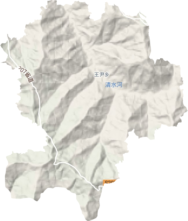 王尹乡地形图