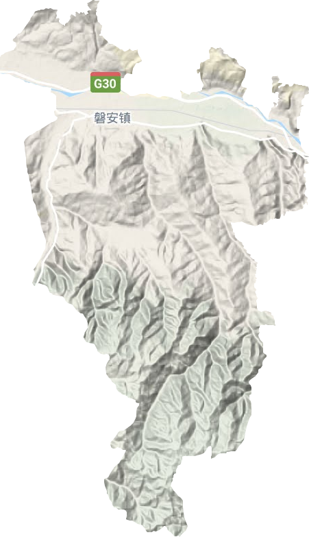 磐安镇地形图
