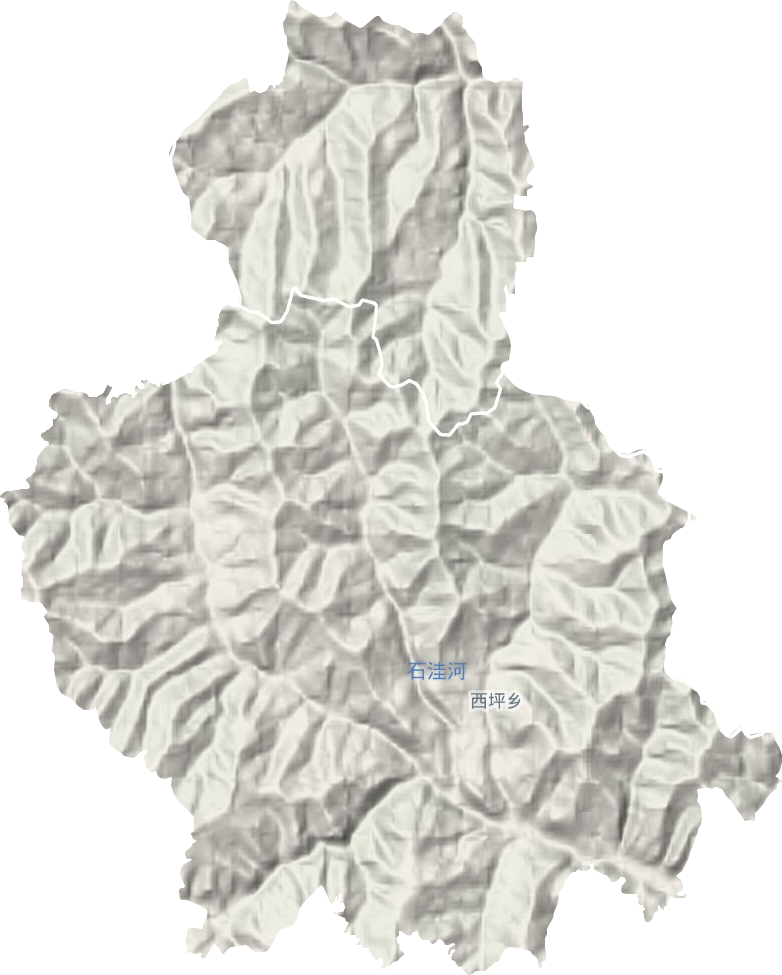 西坪乡地形图