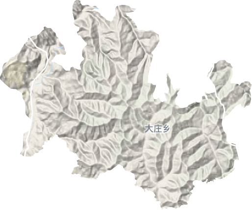 大庄乡地形图