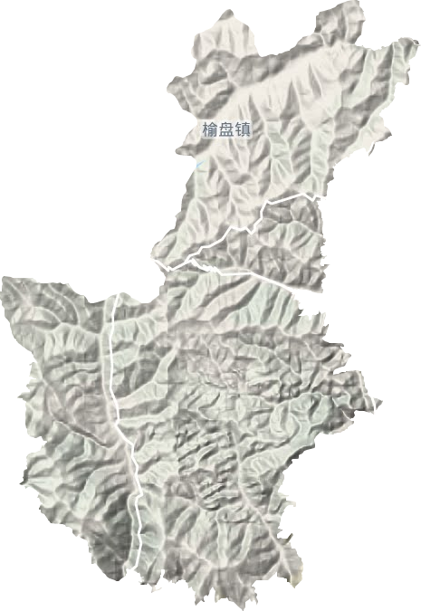 榆盘乡地形图