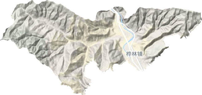 桦林乡地形图