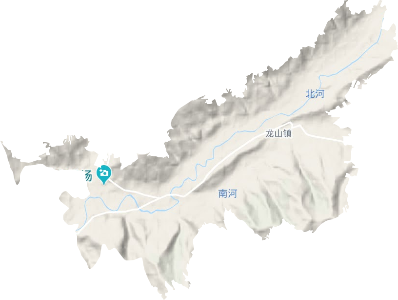 龙山镇地形图