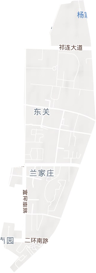 东关街街道地形图