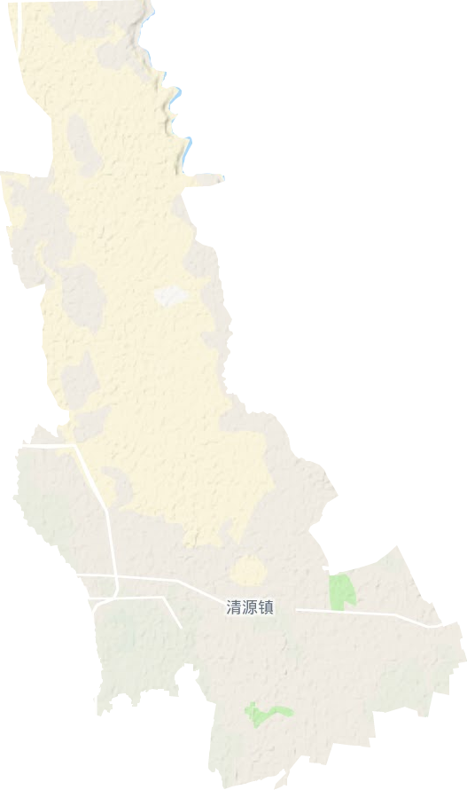 清源镇地形图