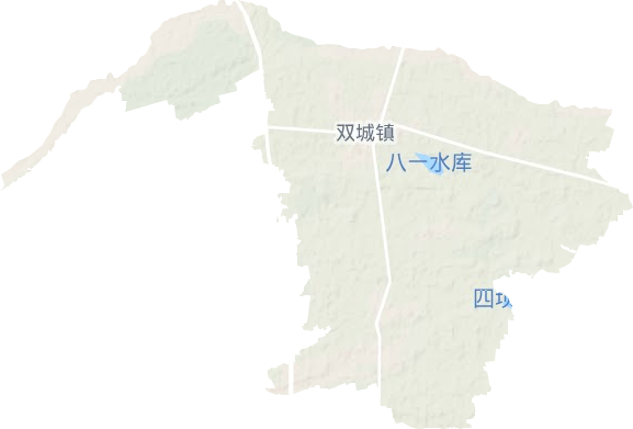 双城镇地形图