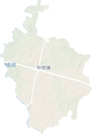 中坝镇地形图
