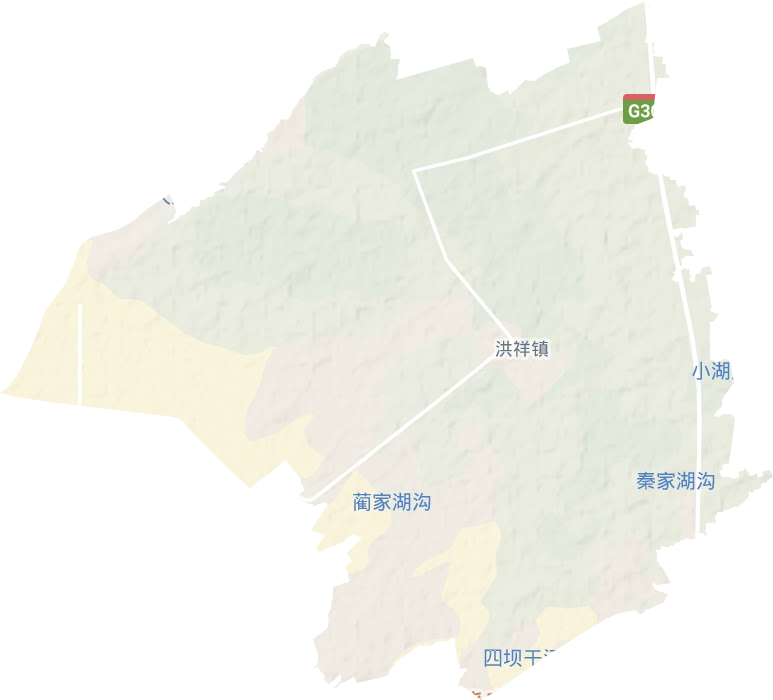 洪祥镇地形图