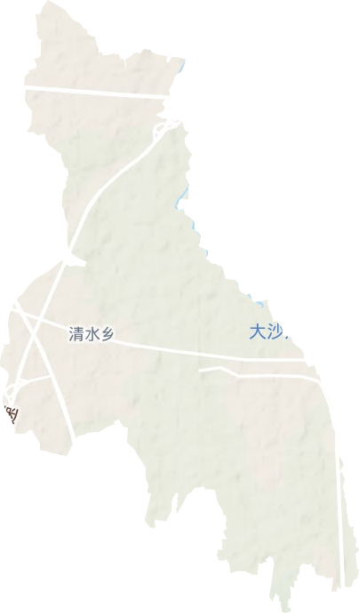 清水乡地形图