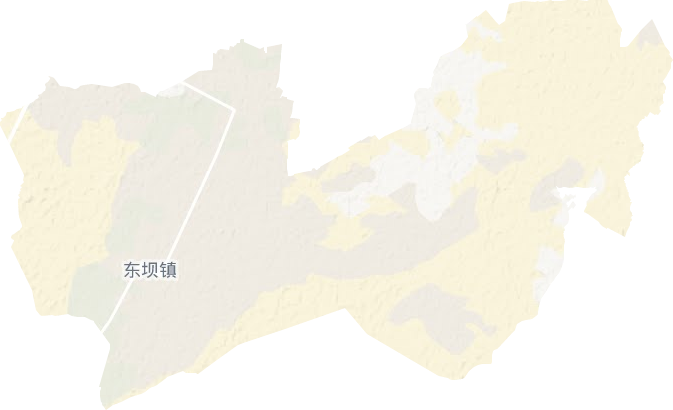 东坝镇地形图
