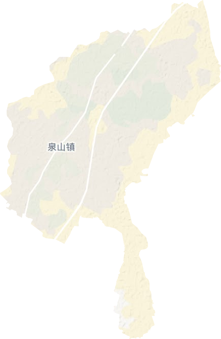 泉山镇地形图