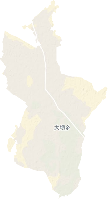 大坝乡地形图