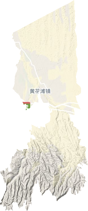 黄花滩乡地形图