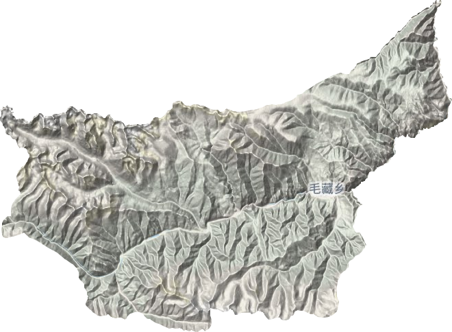 毛藏乡地形图