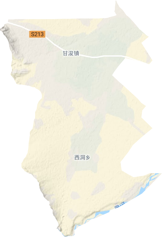 甘浚镇地形图