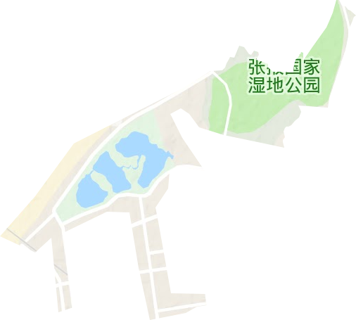 张掖滨河新区地形图