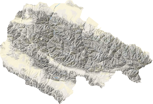 祁丰蔵族乡地形图