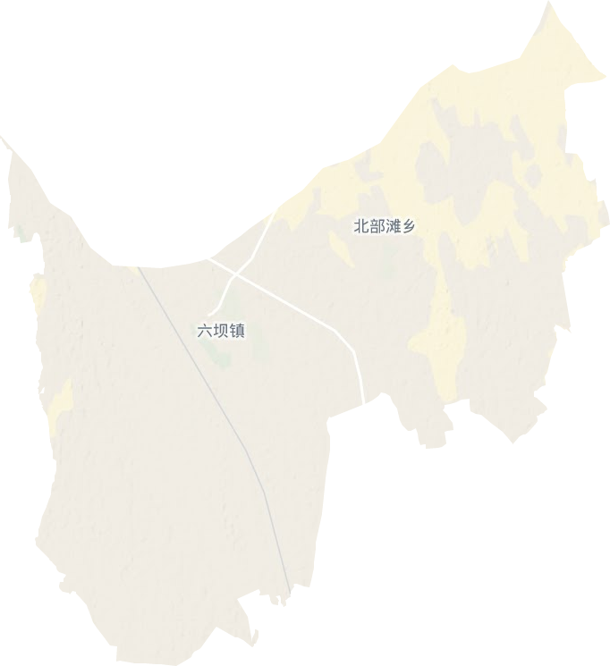 六坝镇地形图
