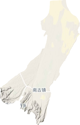 南古镇地形图