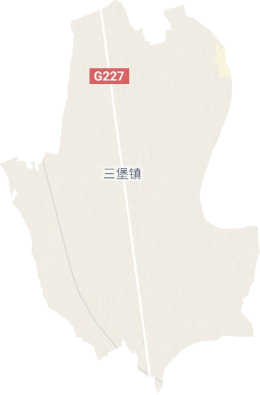 三堡镇地形图