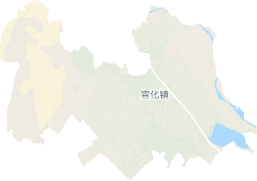 宣化镇地形图