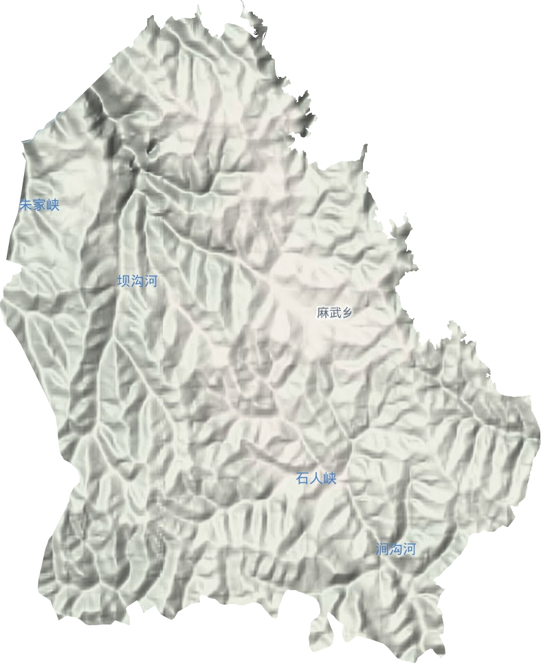 麻武乡地形图