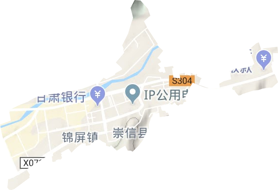 锦屏街道地形图