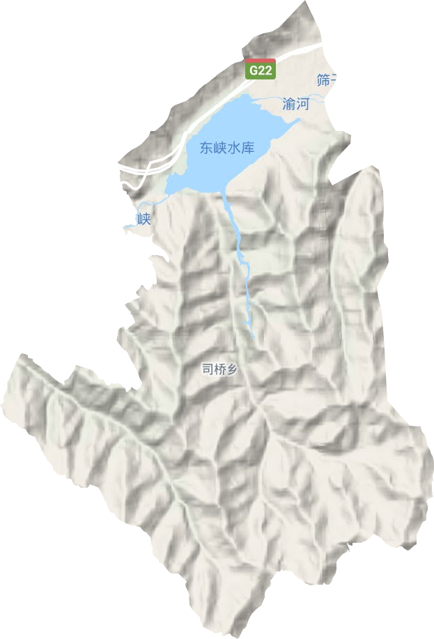 司桥乡地形图
