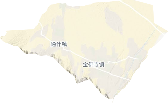 金佛寺镇地形图