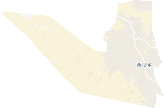 西坝乡地形图