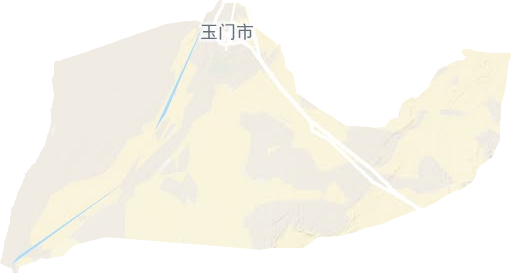 玉门镇地形图