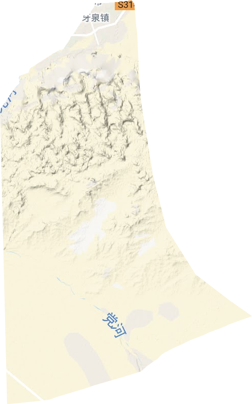 月牙泉镇地形图