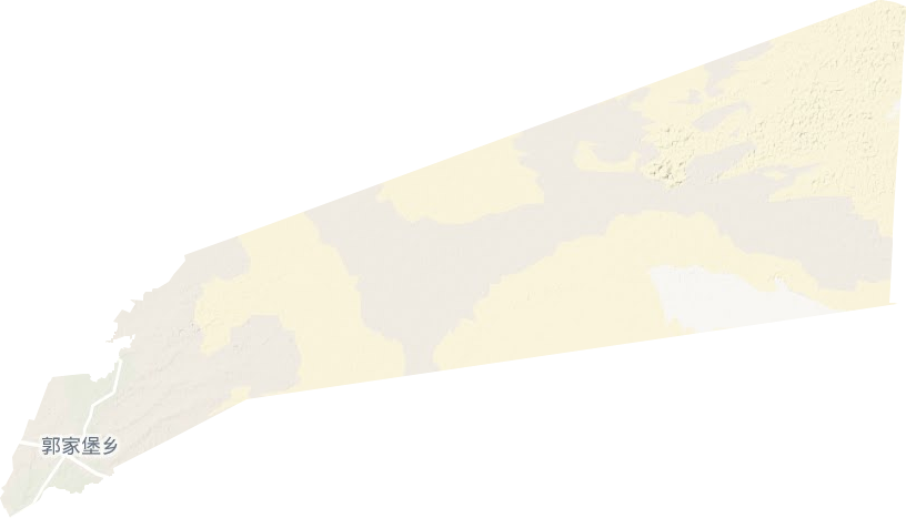 郭家堡乡地形图