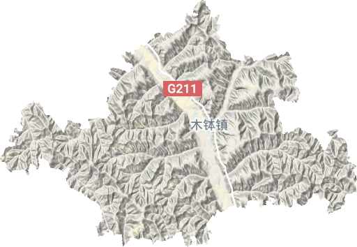 木钵镇地形图
