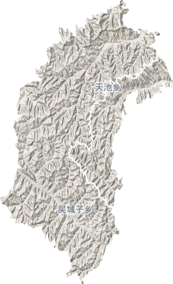 天池乡地形图