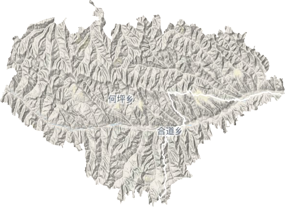 合道乡地形图