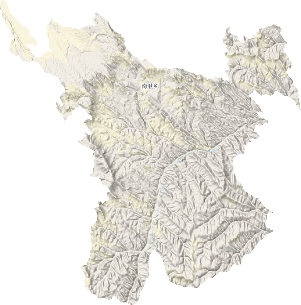 南湫乡地形图
