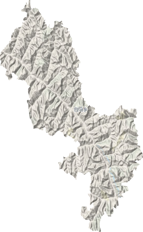白马乡地形图
