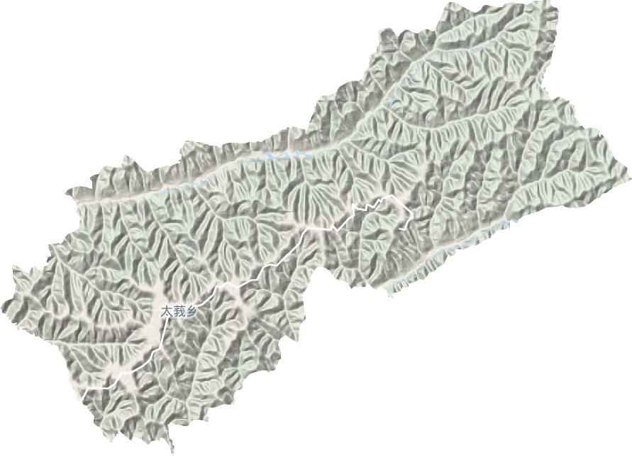 太莪乡地形图