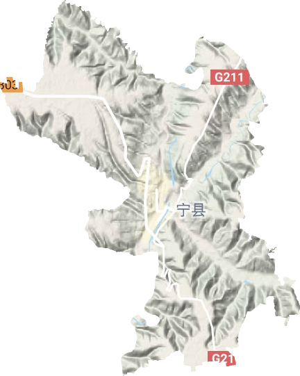 新宁镇地形图