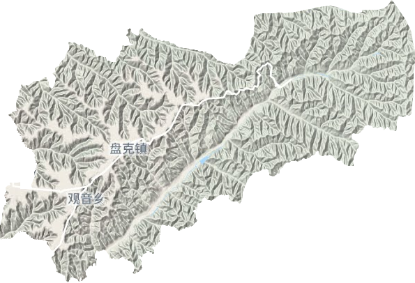 盘克镇地形图