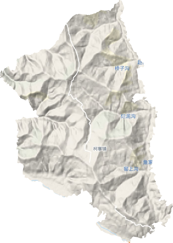 柯寨乡地形图