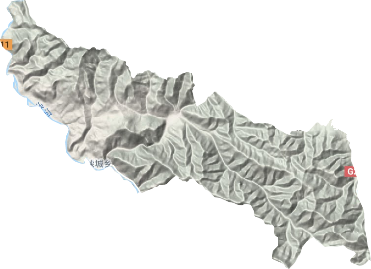峡城乡地形图