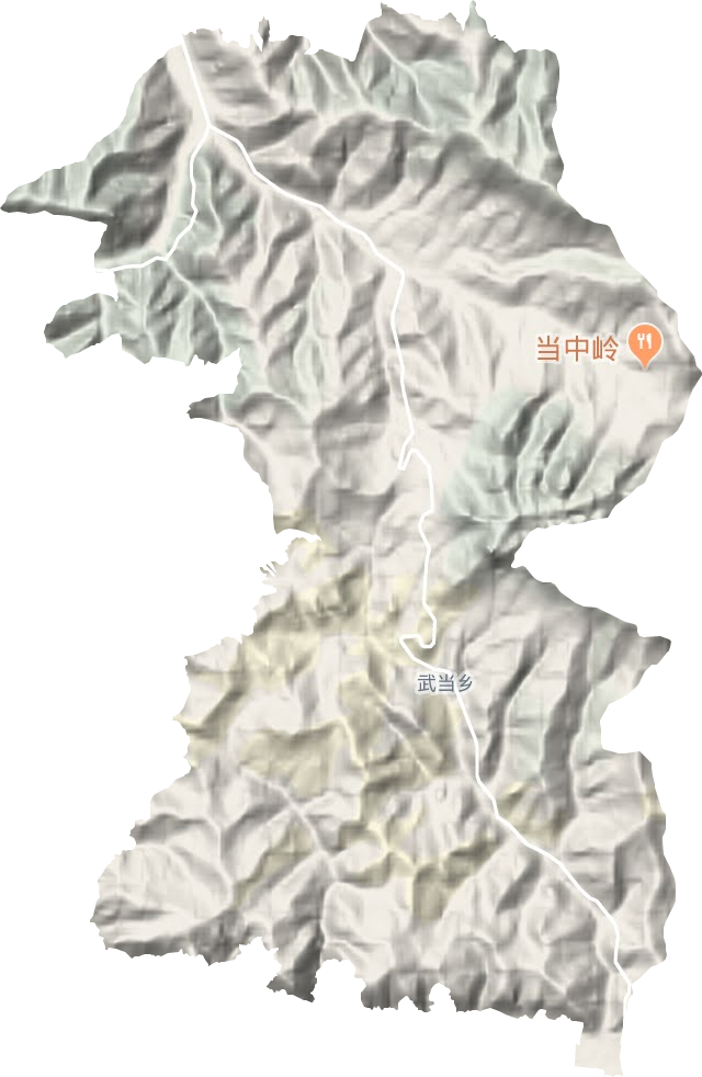武当乡地形图
