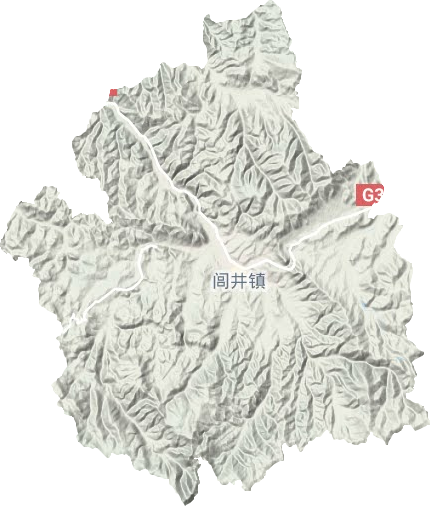 闾井镇地形图