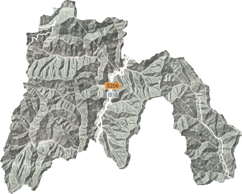 洛塘镇地形图